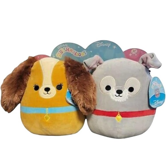 Squishmallow Perfect Pairs - Set of 2 Squishmallows (1Lady and 1 Tramp 8" Set) - Picture 1 of 4